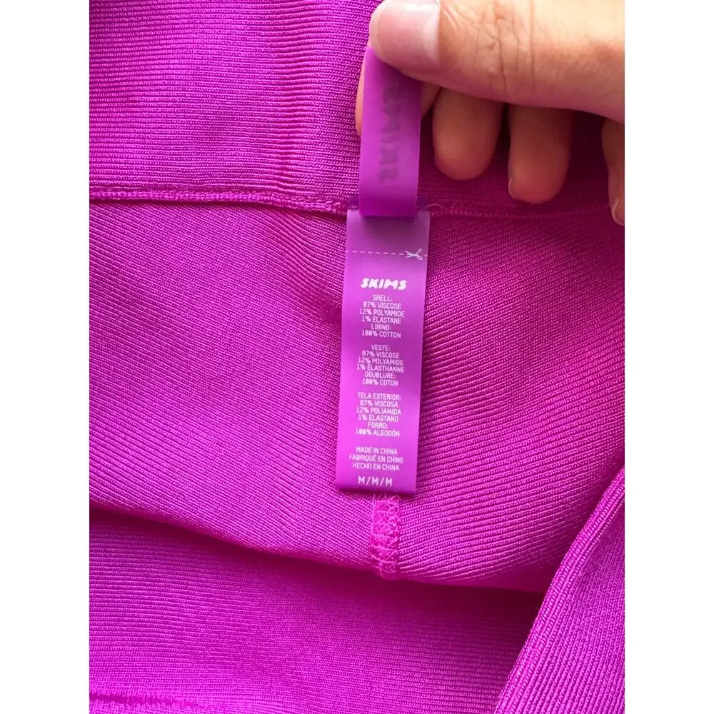 Skims Knit Swim Mid Waist Shorts in Lollipop Size Medium
